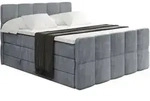 Altdecor Boxspringbett, Grau, Holzwerkstoff, H&ouml;he ca. 20 cm, 160x200 cm,