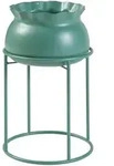 [en.casa] Blumenst&auml;nder, Gr&uuml;n, Metall, 23.5x38x23.5 cm, Wohnzimmer,