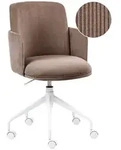 Beliani B&uuml;rostuhl, Braun, Textil, 60x84x60 cm, Arbeitszimmer, B&uuml;rost&uuml;hle,