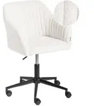 Beliani Schreibtischstuhl, Creme, Textil, 64x79x64 cm, Arbeitszimmer,...