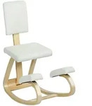 Homcom Ergonomischer, Creme, Holz, 1-Sitzer, F&uuml;llung: