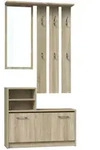 kommodly Garderobenset, Sonoma Eiche, Holzwerkstoff, 85x180x24 cm, Garderobe,