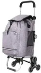 Milino Einkaufstrolley, Metall, 55 L, 41x97x44 cm, Tasche abnehmbar und...