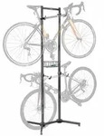 Relaxdays Fahrradst&auml;nder, Schwarz, Metall, Kunststoff, 75x210x61 cm, Freizeit, Sport