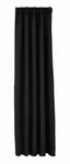 Gardinenbox Vorhang, Schwarz, Textil, 140x225 cm, Oeko-Tex&reg; Standard 100,