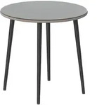 Outsunny Gartentisch, Grau, Metall, 4-Sitzer, rund, konisch, 80x74x80 cm,