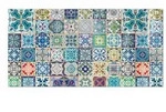 Tulup Glasplatte, Blau, Glas, Rechteckig, 100x50x0.4 cm, Kleinm&ouml;bel, Kamine &