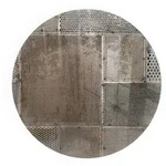 Tulup Glasplatte, Beige, Glas, Rund, 50x50x0.4 cm, Kleinm&ouml;bel, Kamine &...