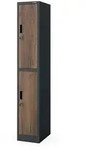 Jan Nowak Arbeitsschutz-Kleiderschrank, Nussbaum, Metall, 32x185x45 cm,...