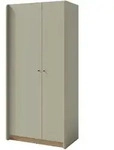 Beautysofa Dreht&uuml;renschrank, Eukalyptusholz, Holzwerkstoff, 90x195x52 cm,