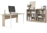 Schreibtisch, Braun, Holzwerkstoff, 80x200x120 cm, Arbeitszimmer, Schreibtische,