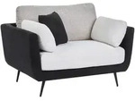 Beliani Sessel, Schwarz, Textil, 119x89x83 cm, Wohnzimmer, Sessel, Polstersessel