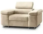 Masseno Sessel, Creme, Metall, 133x87x98 cm, Wohnzimmer, Sessel, Polstersessel