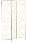 Creedwood Raumteiler, Gold, Metall, 120x170x1 cm, Wohnzimmer, Raumteiler &...