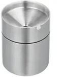 Relaxdays Aschenbecher, Silber, Metall, Kunststoff, Essen & Trinken, Barausstattung