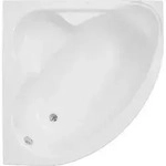 bad land Badewanne, Wei&szlig;, Kunststoff, 130x58.5x130 cm, Badezimmer, Baden &...