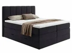 Sofnet Boxspringbett, Schwarz, Textil, H3, Rechteckig, 180x200 cm, Schlafzimmer,