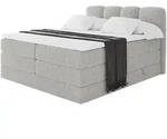 Altdecor Boxbett, Hellgrau, Holzwerkstoff, H3 + H4, H&ouml;he ca. 38 cm, 140x200 cm,