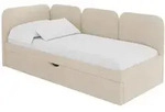 Altdecor Einzellbett, Kaschmir, Textil, 100x200 cm, Kinderzimmer & Jugendzimmer,