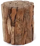 Creedwood Deko-S&auml;ule, Natur, Holz, 35x40x35 cm, Wohnzimmer, Wohnzimmertische,