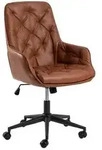 Mid.you Drehstuhl, Braun, Schwarz, Textil, F&uuml;llung: Polyurethan (Pur),...