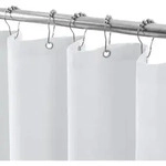 Duschvorhang, Wei&szlig;, Textil, 122x182 cm, Badtextilien, Duschvorh&auml;nge