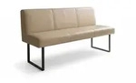 Kawola Esszimmerbank, Beige, Leder, 2-Sitzer, Rechteckig, 143x85x69 cm,...
