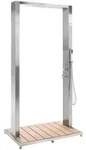 Beliani Freistehende, Hellbraun, Silber, Braun, Metall, 110x217x75 cm, Freizeit,