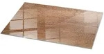 Tulup Tischplatte, Braun, Glas, 100x50x0.4 cm, Esszimmer, Tische, Esstische,