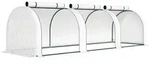 Outsunny Gew&auml;chshaus, Wei&szlig;, Metall, 100x80x295 cm, Gartenzubeh&ouml;r, Gew&auml;chsh&auml;user