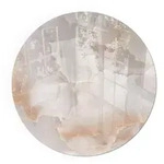 Tulup Glasplatte, Beige, Glas, Rund, 50x50x0.4 cm, Kleinm&ouml;bel, Kamine &...