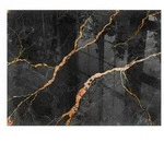 Tulup Glasplatte, Schwarz, Glas, Rechteckig, 80x60x0.4 cm, Kleinm&ouml;bel, Kamine &