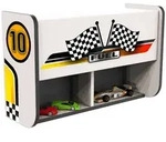 Aileenstore B&uuml;cherregal, Wei&szlig;, Holzwerkstoff, Fahrzeuge, einzeln