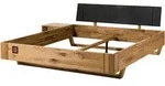Massivmoebel24 Bett, Natur, Holz, Echtholz,Wildeiche, 1 Schubladen, 180x200 cm,