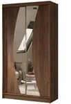 Masseno Schwebet&uuml;renschrank, Nussbaum, Holzwerkstoff, 3 F&auml;cher, 2 Schubladen,