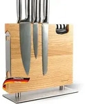 Deluke Messerblock, Braun, Holz, 29x27x12 cm, Kochen, K&uuml;chenmesser,...