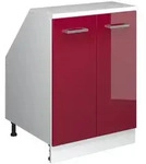 Vicco Dachschr&auml;genschrank, Rot, Wei&szlig;, Holzwerkstoff, 1 F&auml;cher, Rechteckig,