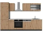 Vicco K&uuml;chenzeile, Eiche Artisan, Anthrazit, Holzwerkstoff,...