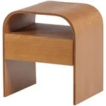 Livetastic Nachttisch Momo, Braun, Holzwerkstoff, 1 Schublade(n) Schubladen, Wange,