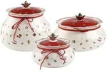 Villeroy & Boch Dosen-Set, Mehrfarbig, Keramik, Rund, 2x2x2 cm, K&uuml;chenzubeh&ouml;r,