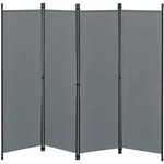 [en.casa] Sichtschutz, Dunkelgrau, Metall, 200x2 cm, Sonnenschutz & Sichtschutz,