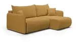Fun M&ouml;bel Ecksofa, Gelb, Textil, Ottomane rechts, 207x148 cm, Wohnzimmer,...
