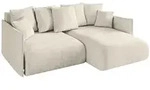 Altdecor Ecksofa, Ecru, Kunststoff, 4-Sitzer, 216x177 cm, Wohnzimmer, Sofas &