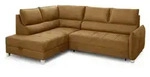 Fun M&ouml;bel Ecksofa, Honig, Textil, Ottomane links, 260x200 cm, Wohnzimmer,...
