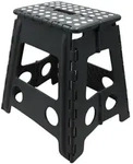 Zollner Klapphocker,, Schwarz, Kunststoff, Rechteckig, 29x39x22 cm, Wohnzimmer,