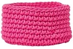 Homescapes Aufbewahrungskorb, Pink, Textil, Uni, Rund, 37x21x37 cm,...