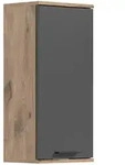 Mid.you H&auml;ngeschrank, Grau, Kunststoff, 1 F&auml;cher, 37x77x24 cm, FSC Mix, Badezimmer,