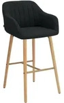 CLP Barhocker, Anthrazit, Holz, 54x105x60 cm, Esszimmer, Barm&ouml;bel, Barhocker