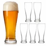 Relaxdays Bierglas, Transparent, Glas, Essen & Trinken, Gl&auml;ser, Biergl&auml;ser
