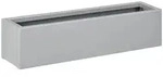 Outsunny Blumenkasten, Grau, Metall, 22x22x91 cm, Gartenzubeh&ouml;r, Blument&ouml;pfe